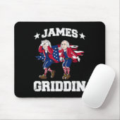 4. Juli James Madison Griddy James Griddin 1 Mousepad (Mit Mouse)