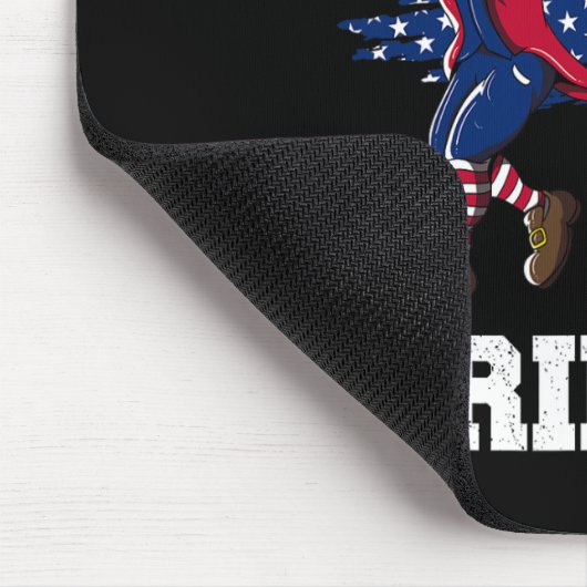 4. Juli James Madison Griddy James Griddin Mousepad (Ecke)