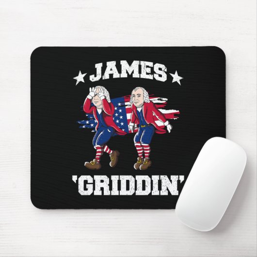 4. Juli James Madison Griddy James Griddin Mousepad (Mit Mouse)