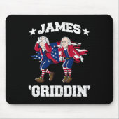4. Juli James Madison Griddy James Griddin Mousepad (Vorne)