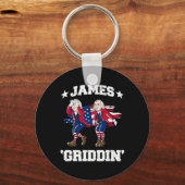 4. Juli James Madison Griddy James Griddin Schlüsselanhänger (Vorderseite)