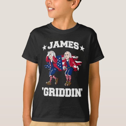 4. Juli James Madison Griddy James Griddin T-Shirt (Vorderseite)