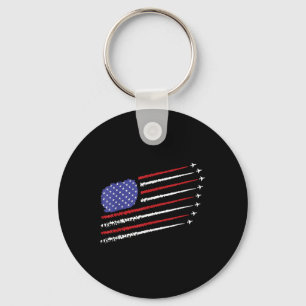 4. Juli Jet Amerikanische Flagge Patriotisch Usa F Schlüsselanhänger