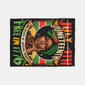 4. Juli Juneteenth 1865 Weil meine Vorfahren Fleecedecke (Vorderseite (Horizontal))