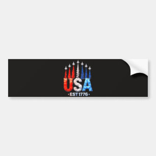 4. Juli-Kampfjets USA Patriotisch Autoaufkleber
