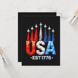 4. Juli-Kampfjets USA Patriotisch Einladung