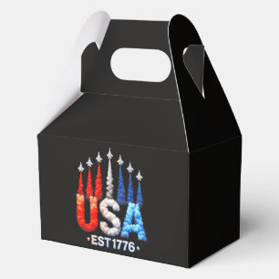 4. Juli-Kampfjets USA Patriotisch Geschenkschachtel