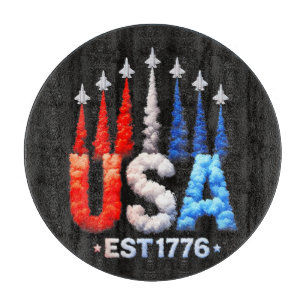 4. Juli-Kampfjets USA Patriotisch Schneidebrett
