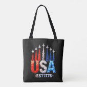 4. Juli-Kampfjets USA Patriotisch Tasche (Rückseite)