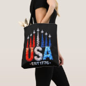 4. Juli-Kampfjets USA Patriotisch Tasche (Von Nahem)