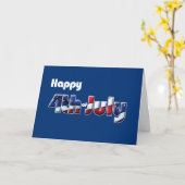 4. Juli Karte Patriotischer Spaß (Gelbe Blume)