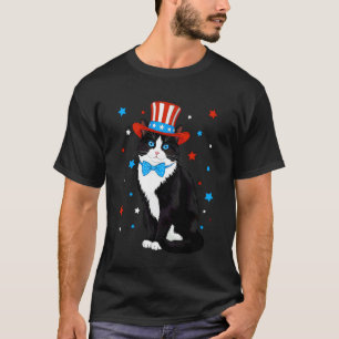4. Juli Katze Amerika-Shirt Frauen Männer Kinder L T-Shirt