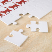 4. Juli Katzenflagge Rot Weiß und Blau Puzzle (Seite)