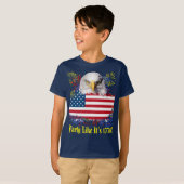 4. Juli Kids Dark Blue T Shirt (Vorne ganz)