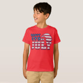 4. Juli Kids Red T Shirt (Vorne ganz)