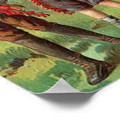 4. Juli Kinder mit Fireworks Poster (Ecke)