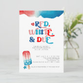 4. Juli Kinderdusche Einladung (Stehend Vorderseite)