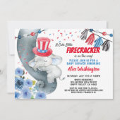 4. Juli Kinderdusche Einladung (Vorderseite)