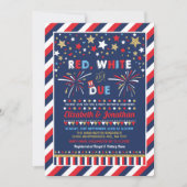 4. Juli Kinderdusche Patriotischer Amerikanische U Einladung (Vorderseite)