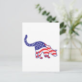 4. Juli Kitty Cats Postkarte (Stehend Vorderseite)