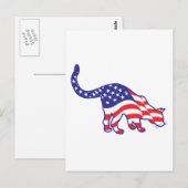 4. Juli Kitty Cats Postkarte (Vorne/Hinten)