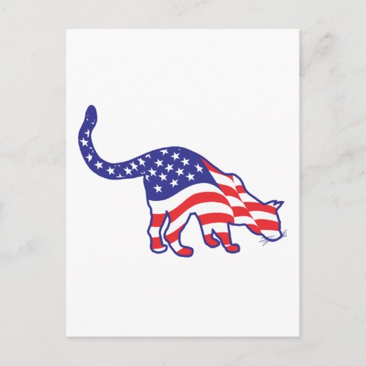 4. Juli Kitty Cats Postkarte (Vorderseite)