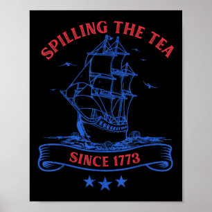 4. Juli: Klatsch verbreiten seit 1773 Lustiges Ret Poster