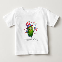 4. Juli Kleines Pickle-Zeichen Baby T-shirt