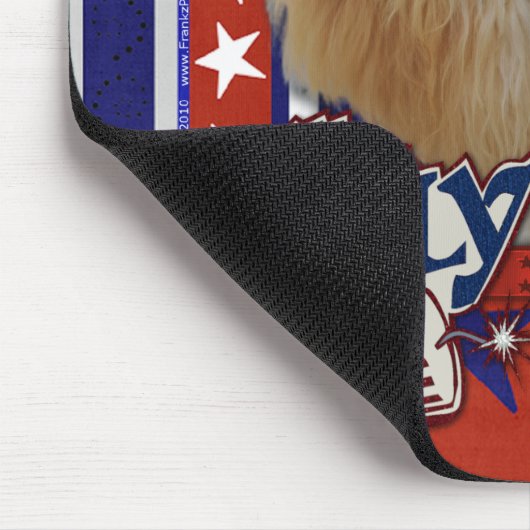 4. Juli Kracher - Pudel - Aprikose Mousepad (Ecke)