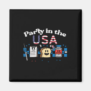 4. Juli Krankenpfleger-Party USA Ativan Scrub Top Magnet