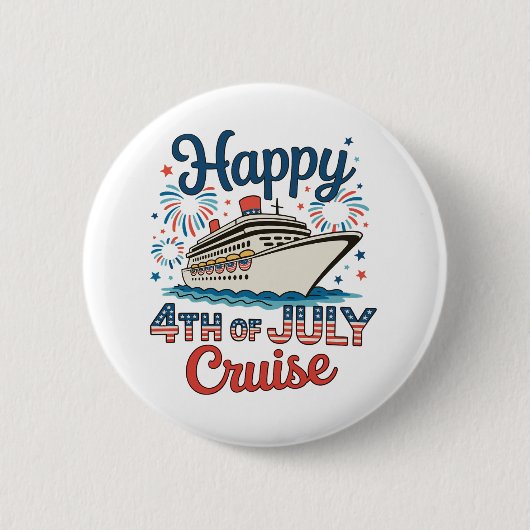 4. Juli Kreuzfahrt 250. Jubiläumskreuzfahrt Button (Vorderseite)