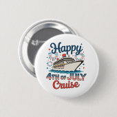 4. Juli Kreuzfahrt 250. Jubiläumskreuzfahrt Button (Vorne & Hinten)