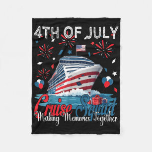 4. Juli Kreuzfahrt Cruising Squad 2025 USA Patriot Fleecedecke
