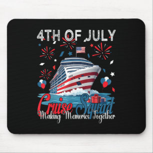 4. Juli Kreuzfahrt Cruising Squad 2025 USA Patriot Mousepad