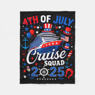 4. Juli Kreuzfahrt Patriotisch Amerikanisches Kreu Fleecedecke