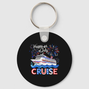 4. Juli Kreuzfahrtschiff Feuerwerk USA Patriotisch Schlüsselanhänger