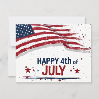 4. Juli - Künstlerische US-Flagge Farbe Spritzer