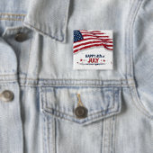 4. Juli - Künstlerische US-Flagge Farbe Spritzer Button (Beispiel)