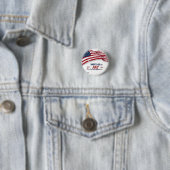 4. Juli - Künstlerische US-Flagge Paint Splatter Button (Beispiel)