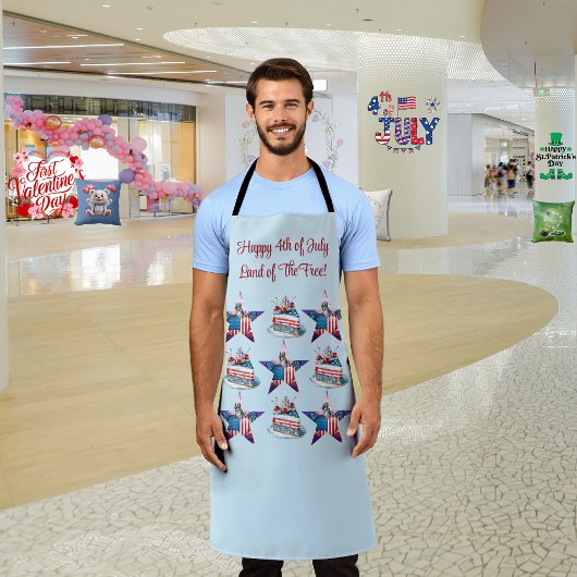 4. Juli "Land der Freie" Schürze