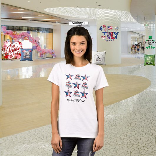 4. Juli "Land der Freie" T - Shirt