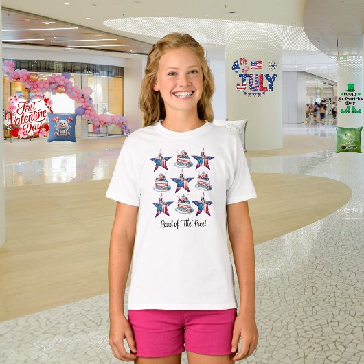 4. Juli "Land der Freie" T - Shirt