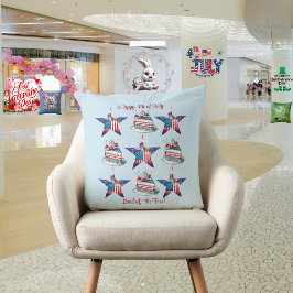 4. Juli "Land of the Free" Kissen