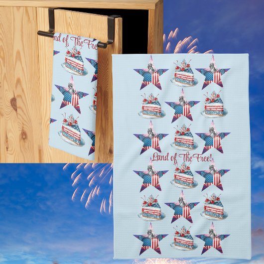 4. Juli "Land of the Free" Küchentücher