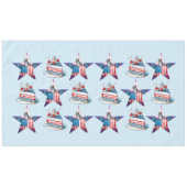 4. Juli "Land of the Free" Tischdecken (Vorderseite (Horizontal))
