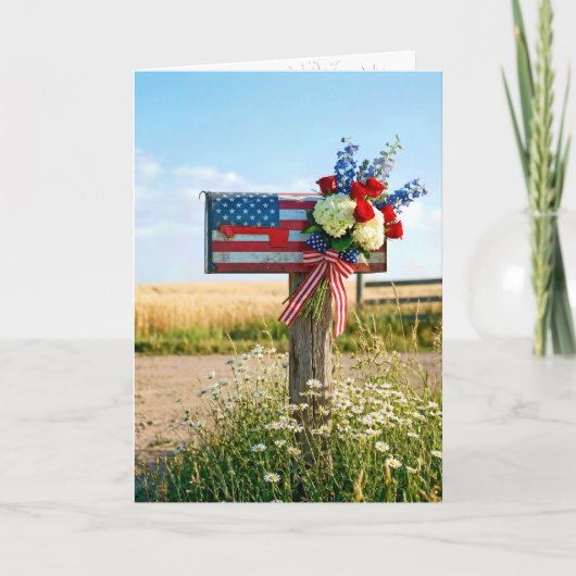 4. Juli Landpostkasten Karte (Vorderseite)