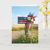 4. Juli Landpostkasten Karte (Gelbe Blume)