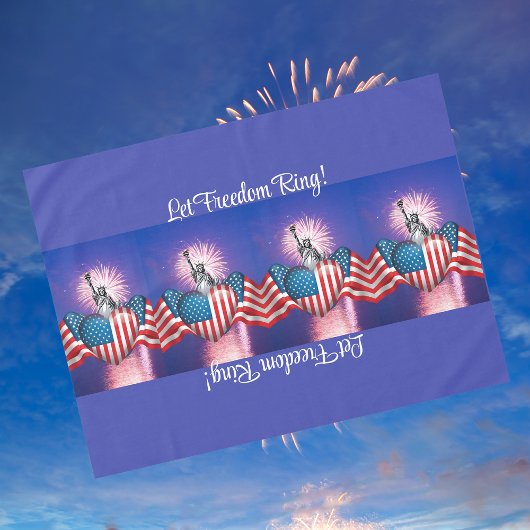 4. Juli "Lass Freedom Ring" Tischdecken