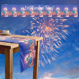 4. Juli "Lass Freedom Ring" Tischläufer