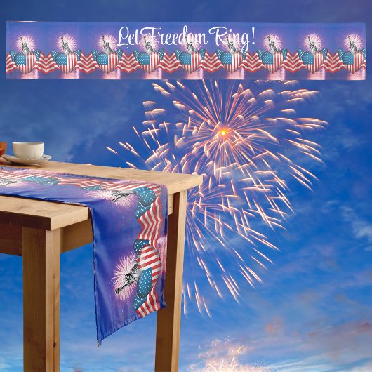 4. Juli "Lass Freedom Ring" Tischläufer
